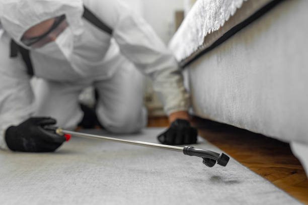 Professional Pest Control technician working in Floyd County County, IA